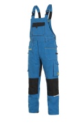 Monterkové kalhoty CXS STRETCH  lacl, strečové, středně modro-černá