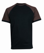 Tričko CXS OLIVER, krátký rukáv,černo-hnědé