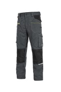 Monterkové kalhoty CXS STRETCH,pánské, tmavě šedo-černé