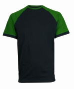 Tričko CXS OLIVER, krátký rukáv,černo-zelené 