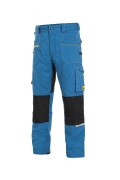 Montérkové kalhoty CXS STRETCH, strečové, středně modro-černá