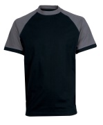 Tričko CXS OLIVER, krátký rukáv, černo-šedé 