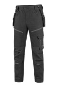 Kalhoty CXS LEONIS,pánské,černé s šedými doplňky