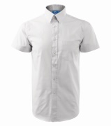 Pánská košile s krátkým rukávem, bílá