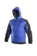 Zimní pánská bunda 2v1 IRVINE, odepínací rukávy, modrá
