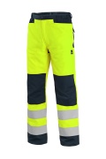 Kalhoty CXS HALIFAX,výstražné se síťovinou,pánské ,žluto-modré