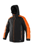 Zimní pánská bunda BRIGHTON, černo-oranžová