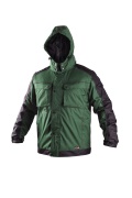 Zimní pánská bunda 2v1 IRVINE, odepínací rukávy, zelená