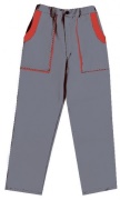 Kalhoty CXS LUX JOSEF,pánské, šedo-červené