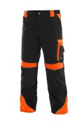 Kalhoty CXS SIRIUS BRIGHTON, pánské, černo-oranžová