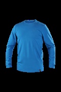 Tričko CXS SIMON,pánské,dlouhý rukáv,azurově modré