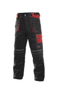 Pánské kalhoty do pasu ORION TEODOR, černo-červená